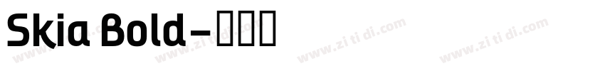 Skia Bold字体转换